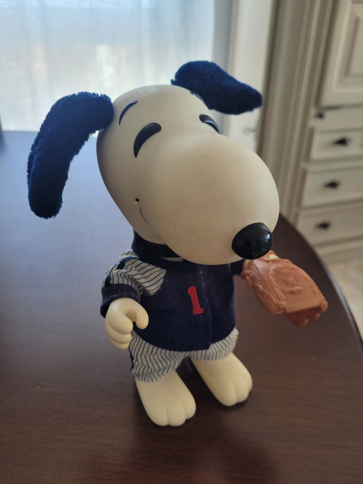 Vintage Snoopy Honkbal Speler Figuur 1958/1966, Verzamelen, Ophalen of Verzenden, Gebruikt