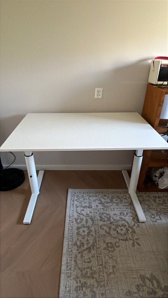 Adjustable desk 120x80cm, Huis en Inrichting, Ophalen, Gebruikt, 120 cm, Hout