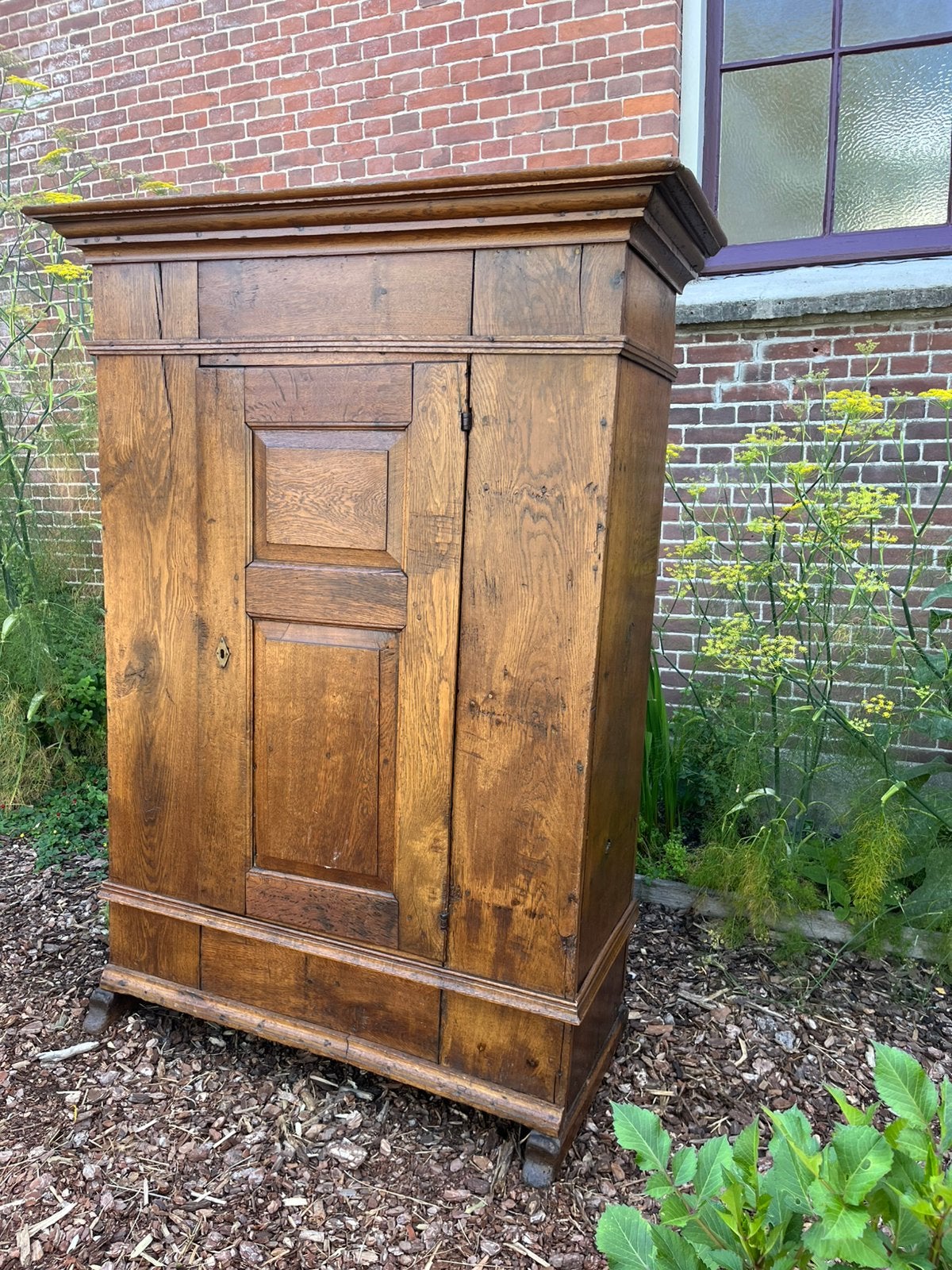 Prachtige antieke eikenhouten broodkast, Ophalen