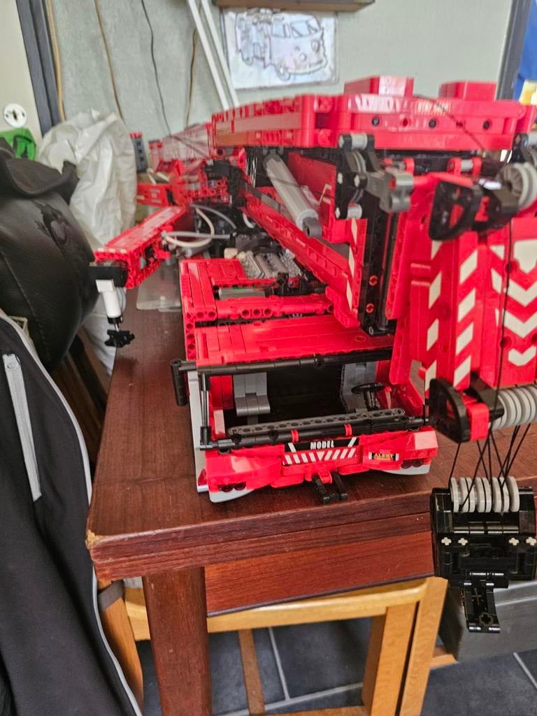 Te koop Mould King Large Crane 17008 met boekjes, Ophalen, Gebruikt, Compleet, Complete set