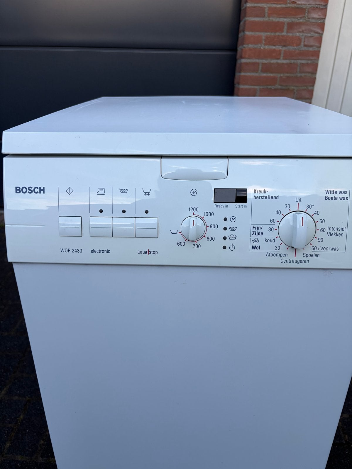 Goedwerkende Bosch Bovenlader Wasmachine, Witgoed en Apparatuur, Wasmachines, Gebruikt, Bovenlader, Ophalen of Verzenden, Kort programma