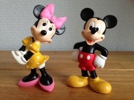 taarttopper disney mickey mouse en minni topper set, Ophalen of Verzenden, Nieuw, Taarten, Versiering