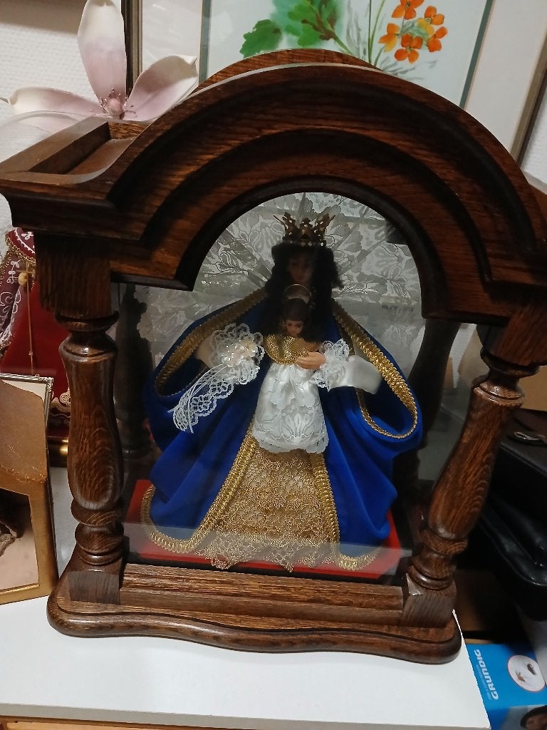 beeldenkast met maria, Verzamelen, Religie, Ophalen, Zo goed als nieuw, Overige typen, Christendom | Katholiek