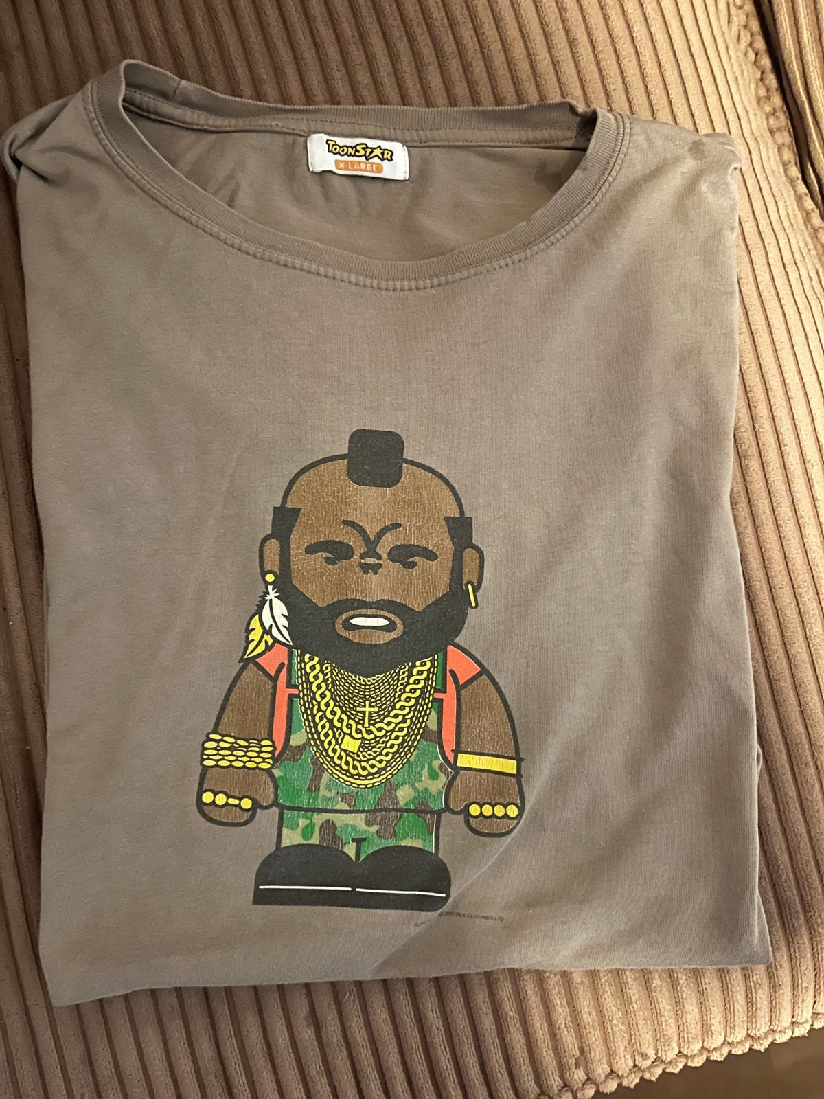 Toonstar B.A. Baracus T-shirt - The A-Team XL, Ophalen, Gedragen, Maat 56/58 (XL), Grijs