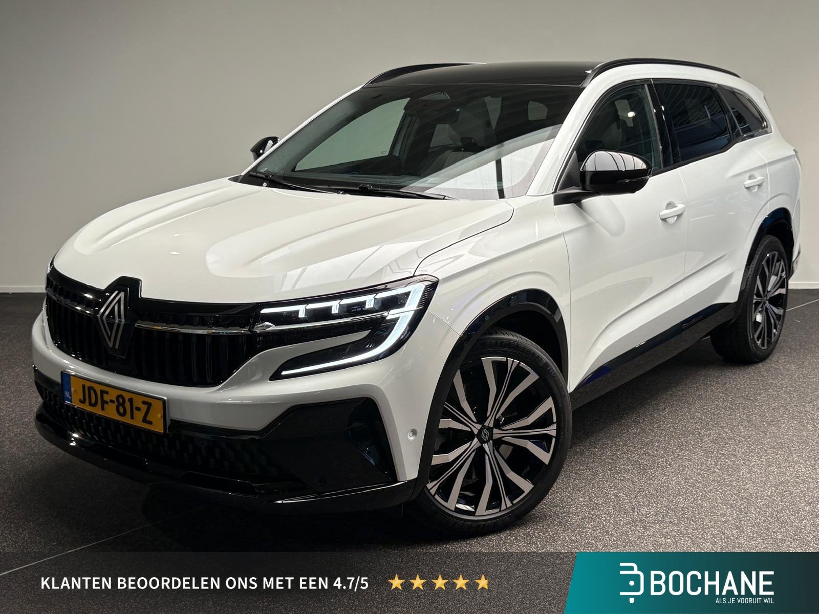 Renault Espace E-Tech full hybrid 200 iconic 7p. | 7 persoon, Auto's, Renault, Gebruikt, 1199 cc, 7 stoelen, Wit