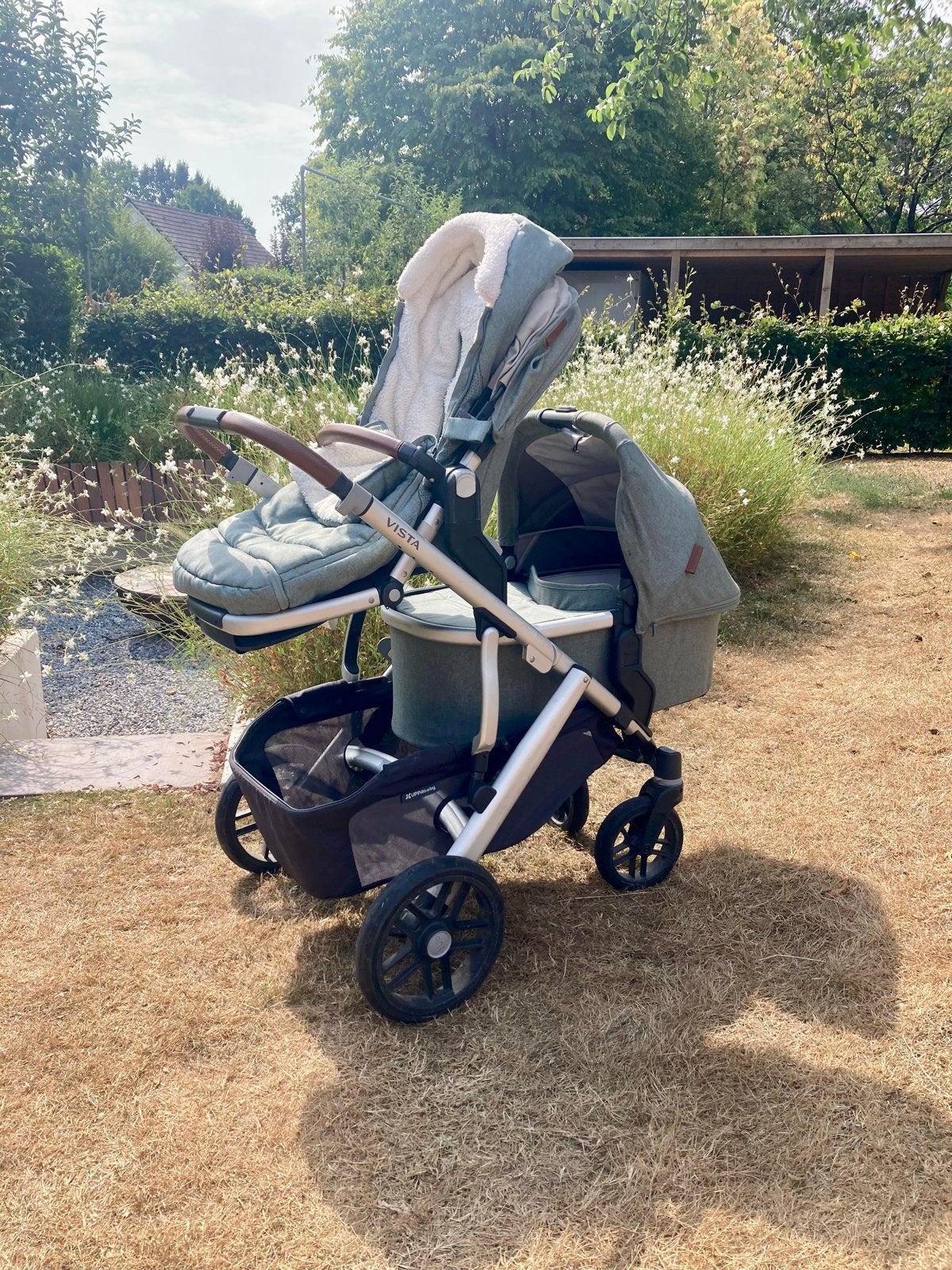 Uppababy Vista 2 - Complete Duowagen met Accessoires, Gebruikt, Duowagen, Combiwagen, Ophalen