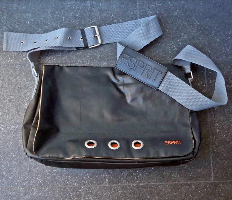 Esprit postman bag zwart tas schoudertas, Ophalen of Verzenden, Gebruikt, Zwart, Esprit