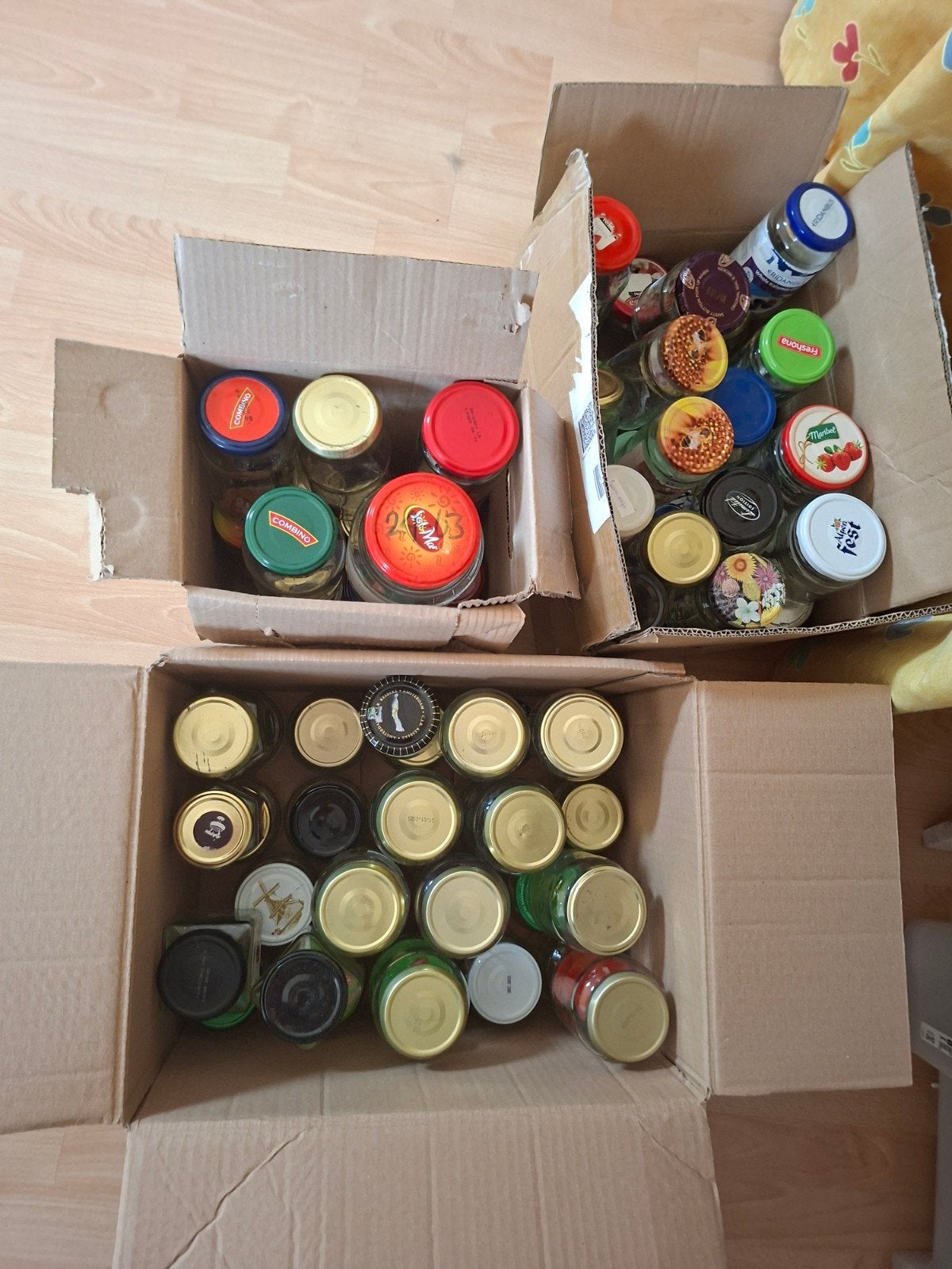 Glazen potten met deksel, Huis en Inrichting, Keuken | Potten en Pannen, Ophalen, Glas, Pot, Bus of Blik