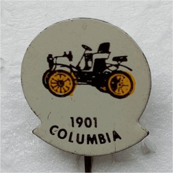 SP0336 Speldje 1901 Columbia geel, Ophalen of Verzenden, Gebruikt, Overige onderwerpen