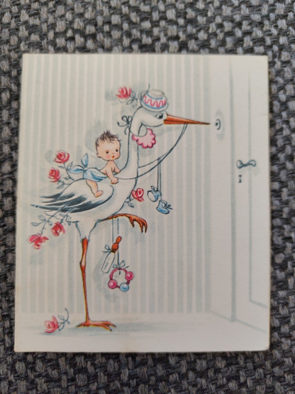 printed in Belgium, Ophalen of Verzenden, Voor 1970, Geboortekaartje
