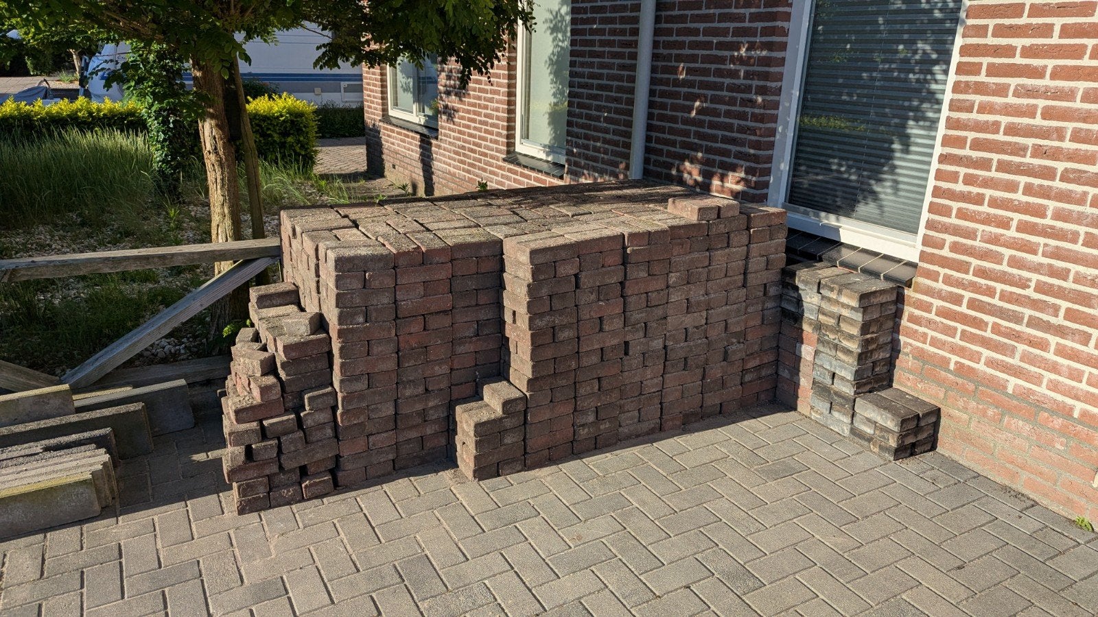 35m2 gebruikte klinkers - Ideaal voor terras of oprit!, Ophalen
