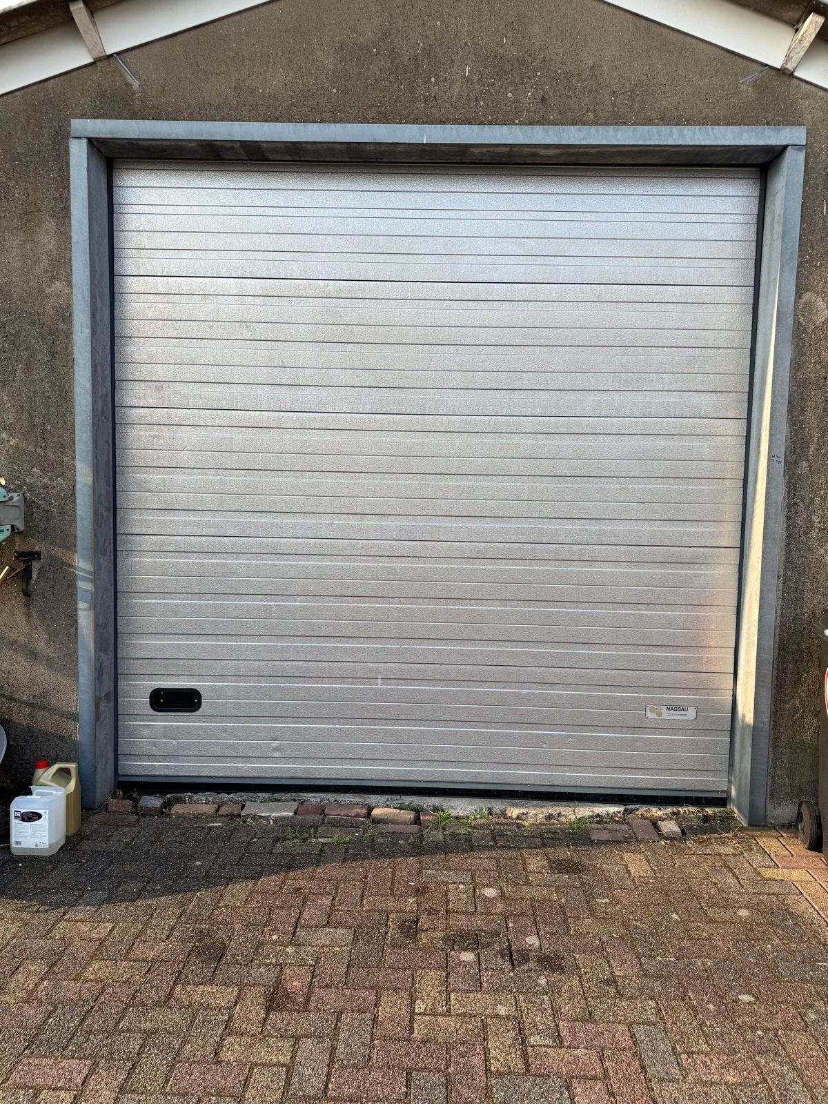 Overheaddeur 3.00 m hoog. 2.99m breed, Ophalen, Gebruikt, Garagedeur, 120 cm of meer