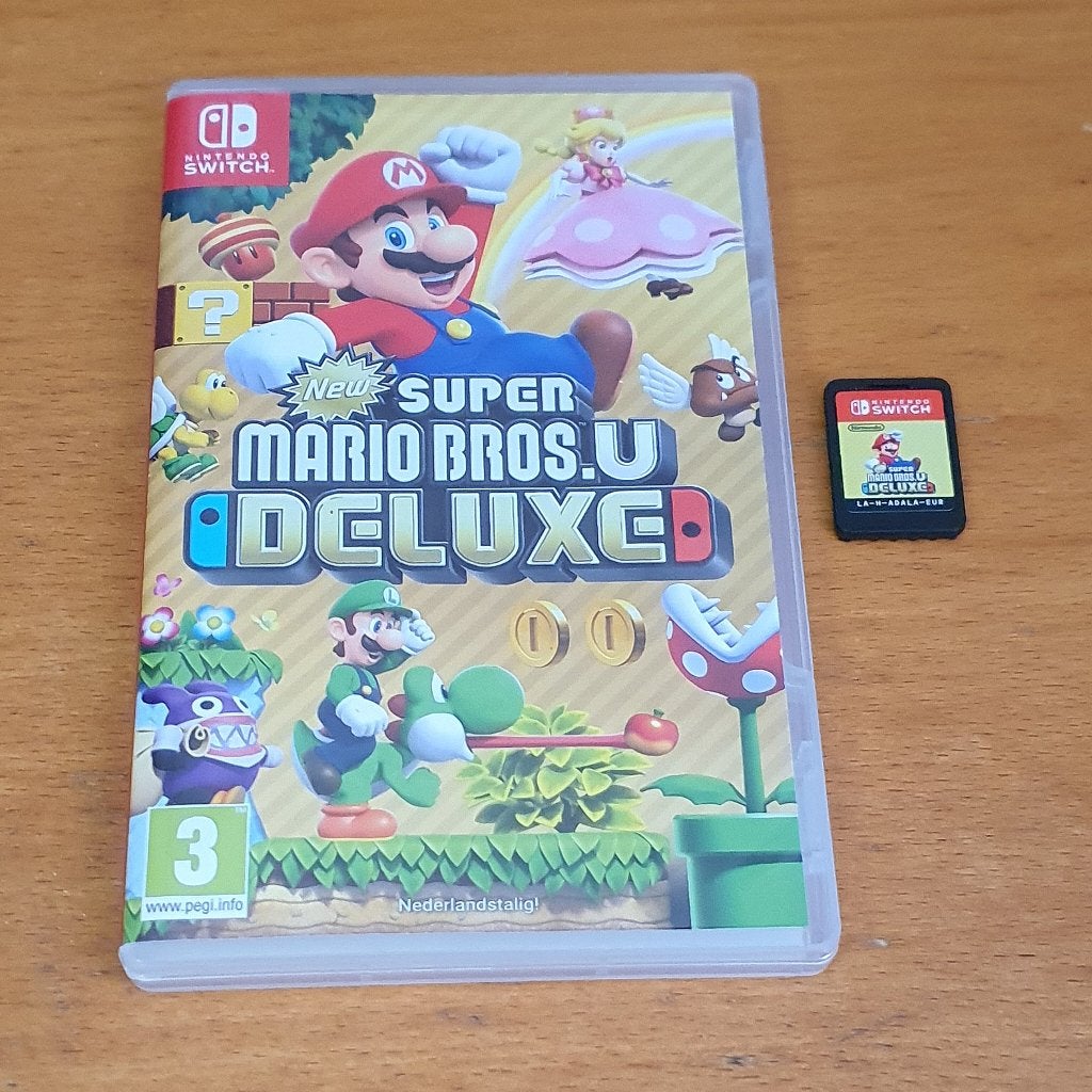 SWITCH | New Super Mario Bros U Deluxe, Avontuur en Actie, Gebruikt, Ophalen of Verzenden, 3 spelers of meer