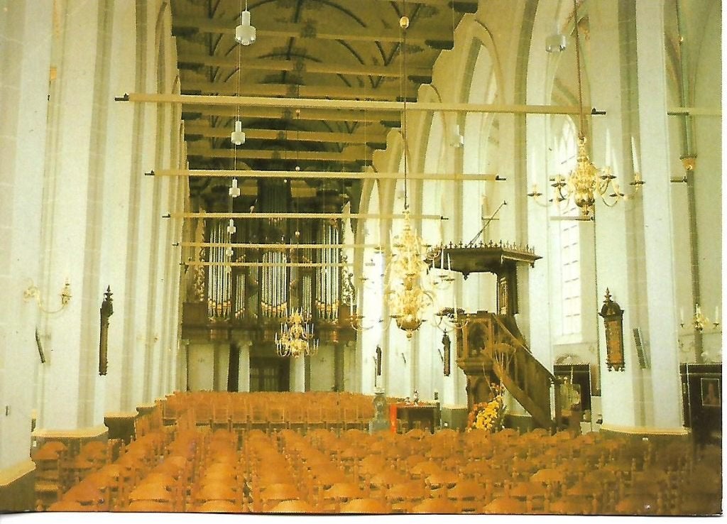 Steenwijk- -Interieur N.H.Kerk., Ophalen of Verzenden, 1960 tot 1980, Ongelopen, Overijssel