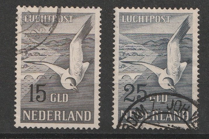 LP12-LP13 1951 Zeemeeuwen.., Postzegels en Munten, Postzegels | Nederland, Ophalen of Verzenden, Na 1940, Gestempeld