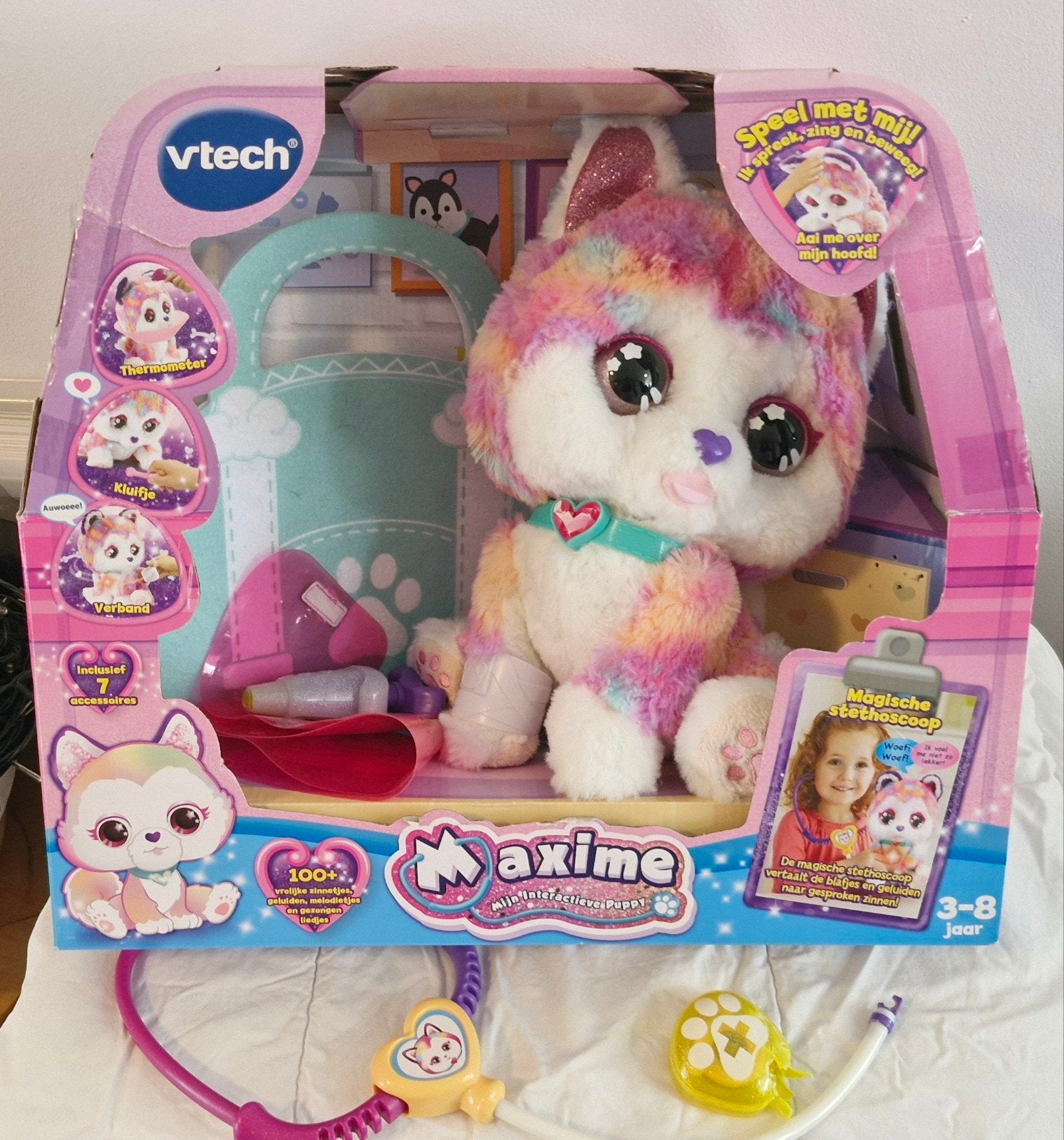Vtech Maxime Mijn Interactieve Puppy (onderdelen missen), Ophalen of Verzenden, Gebruikt, Jongen of Meisje