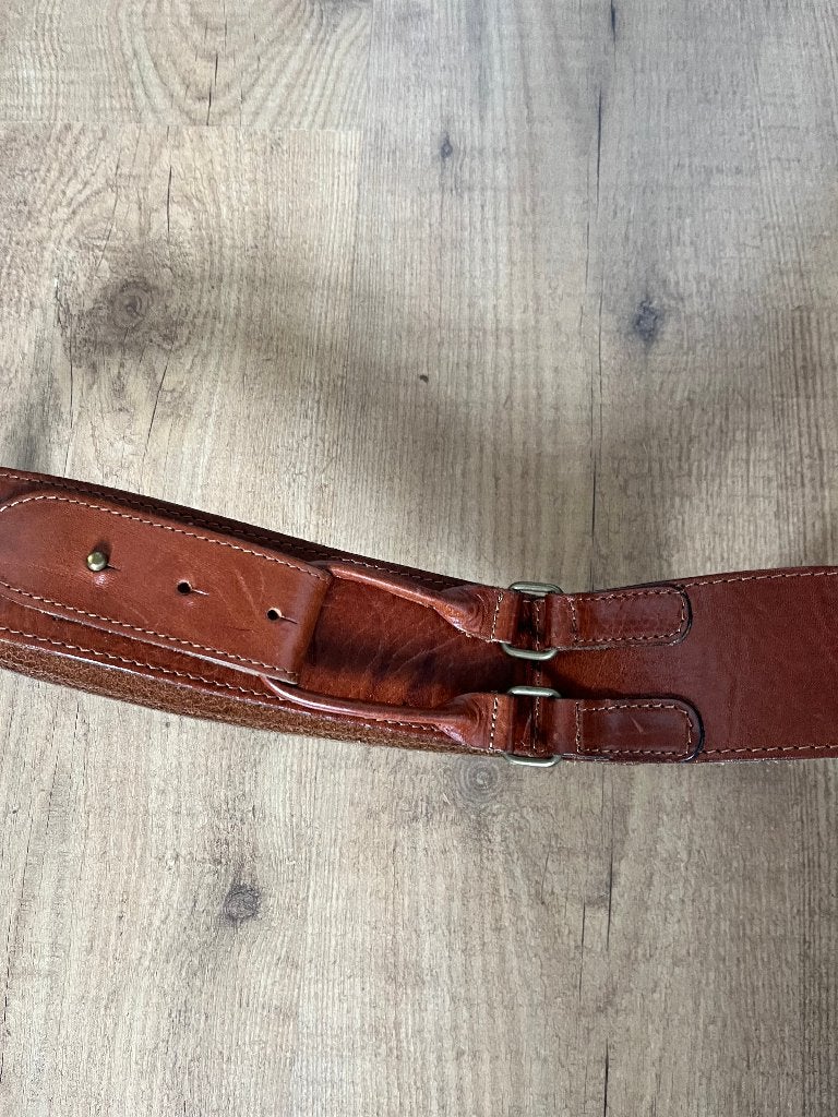Purdey riem cognac met lus, Ophalen, 80 tot 90 cm, Echt leder, Heupriem