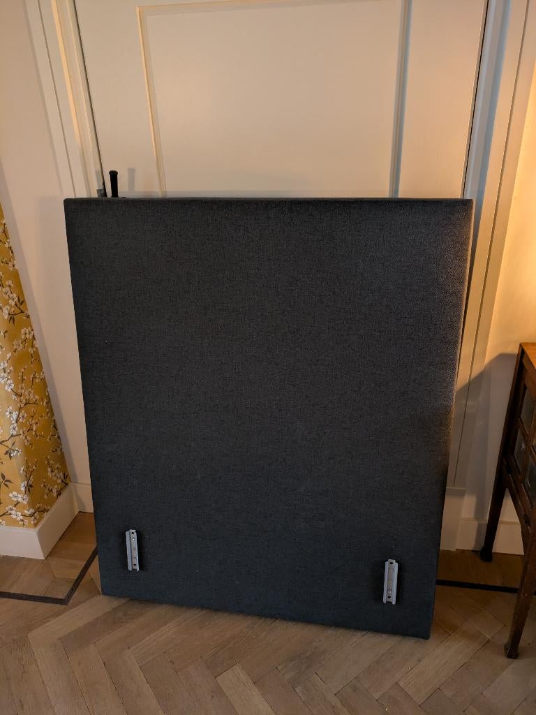 Leenbakker Orebro Hoofdbord Eenpersoons 92x110 antraciet, Ophalen, 90 cm, Eenpersoons, Zo goed als nieuw