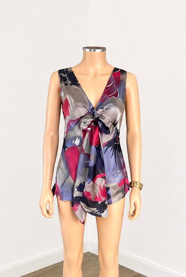 STILLS luxe 100% zijden top maat 38 - print - mouwloos, Maat 38/40 (M), Ophalen of Verzenden, Zo goed als nieuw, Zonder mouw