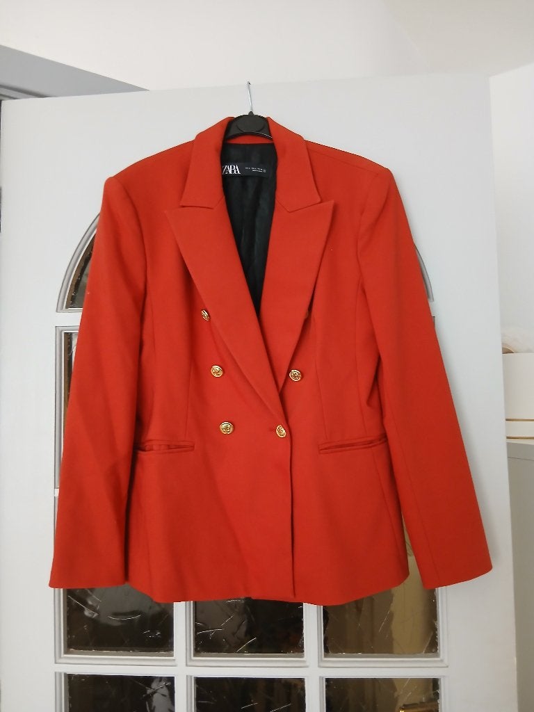 Blazer Roestbruin Maat L Nieuw Zara, Maat 38/40 (M), Bruin, Zara, Nieuw