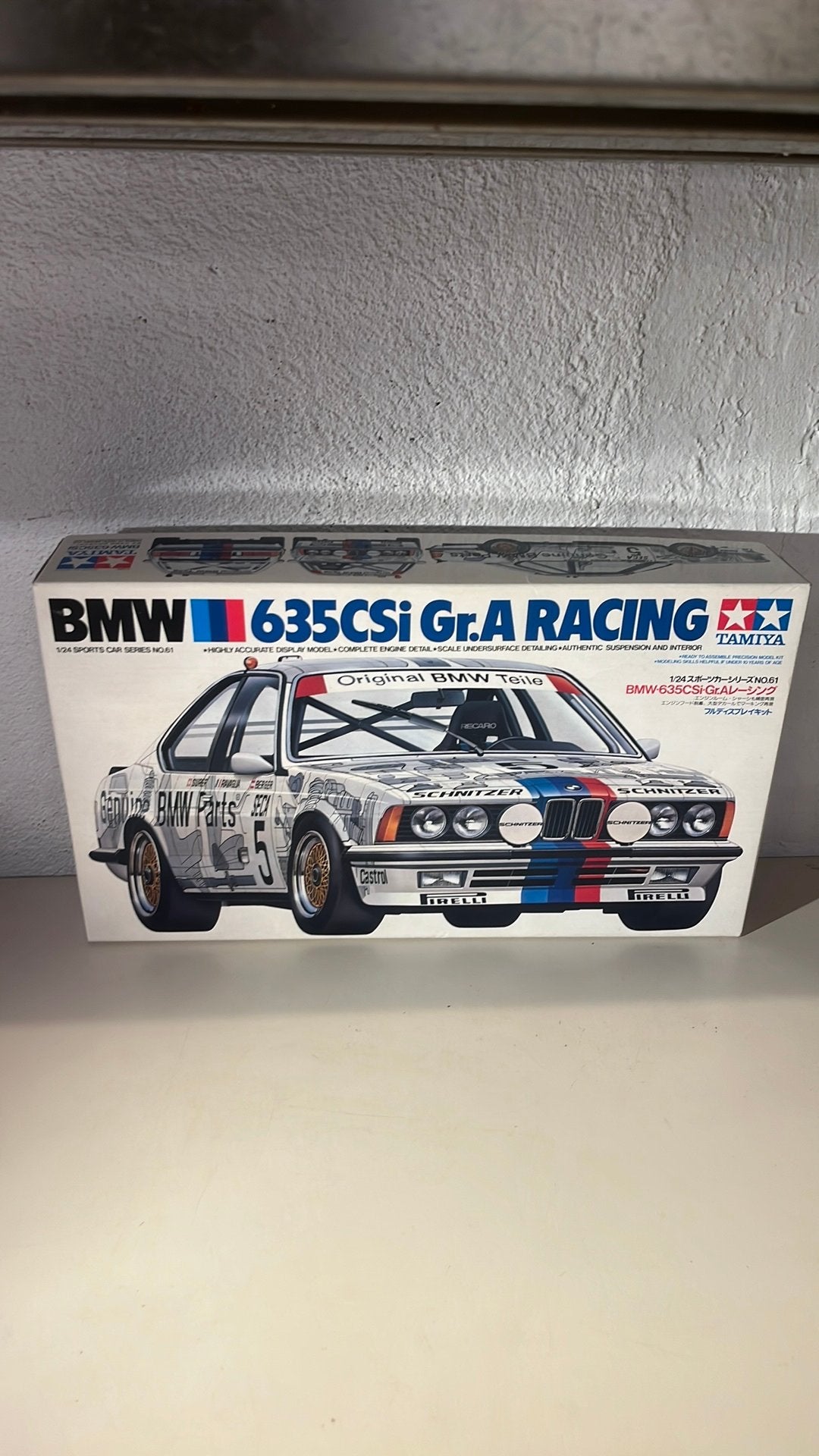 Tamiya 1/24 BMW 635CSI Gr.A Racing Sports Car  No.61 Model, Auto, Groter dan 1:32, Ophalen of Verzenden, Zo goed als nieuw