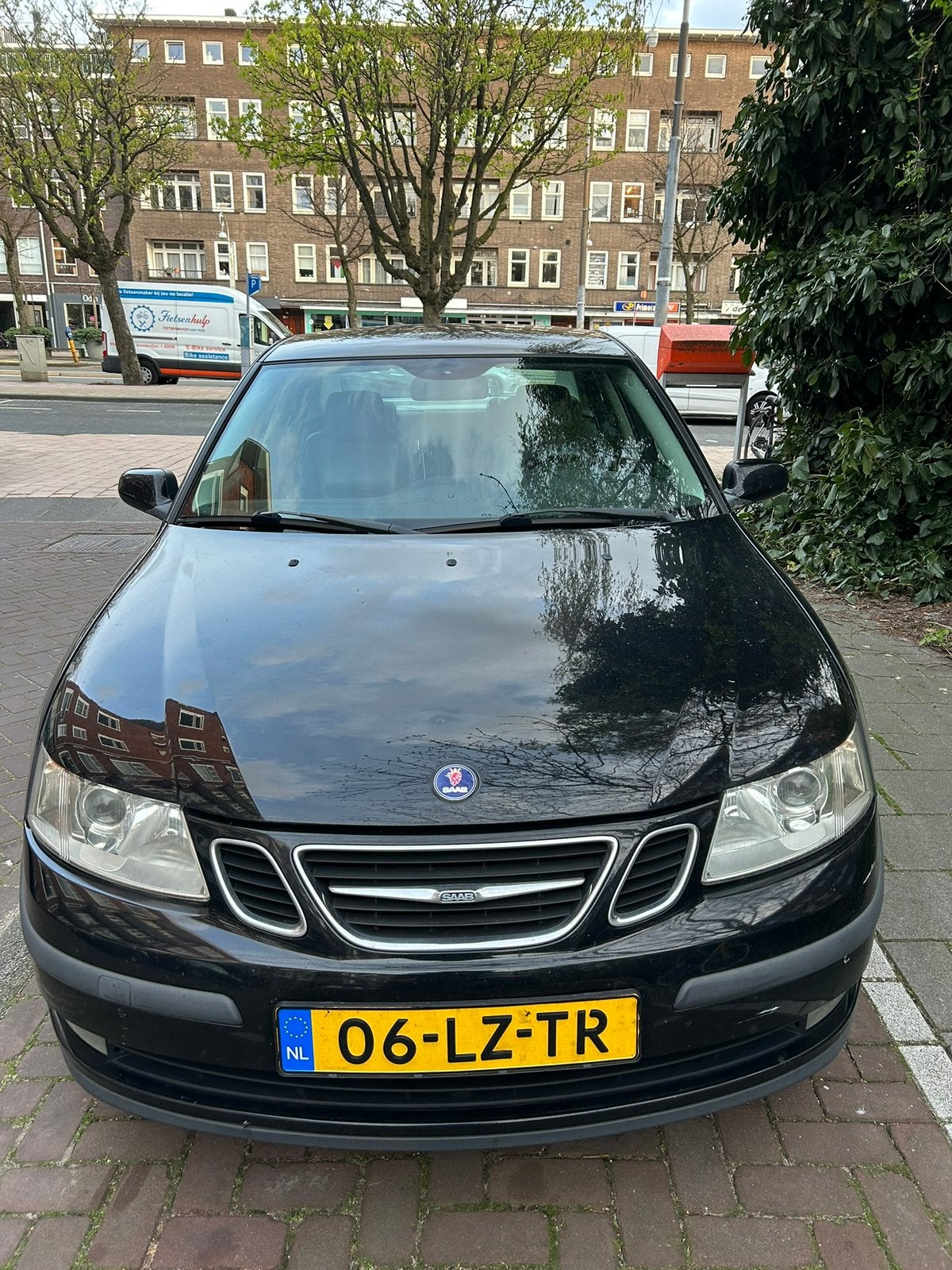 Saab 9-3 1.8 T Sport Sedan AUT 2003 Zwart, Ophalen, Gebruikt, Motor en Techniek, Zeilboot of Motorboot