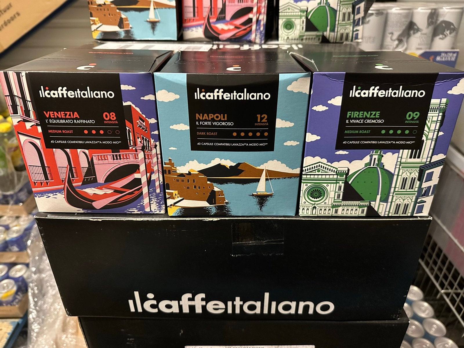 Koffiecups voor Lavazza a modo mio, Ophalen