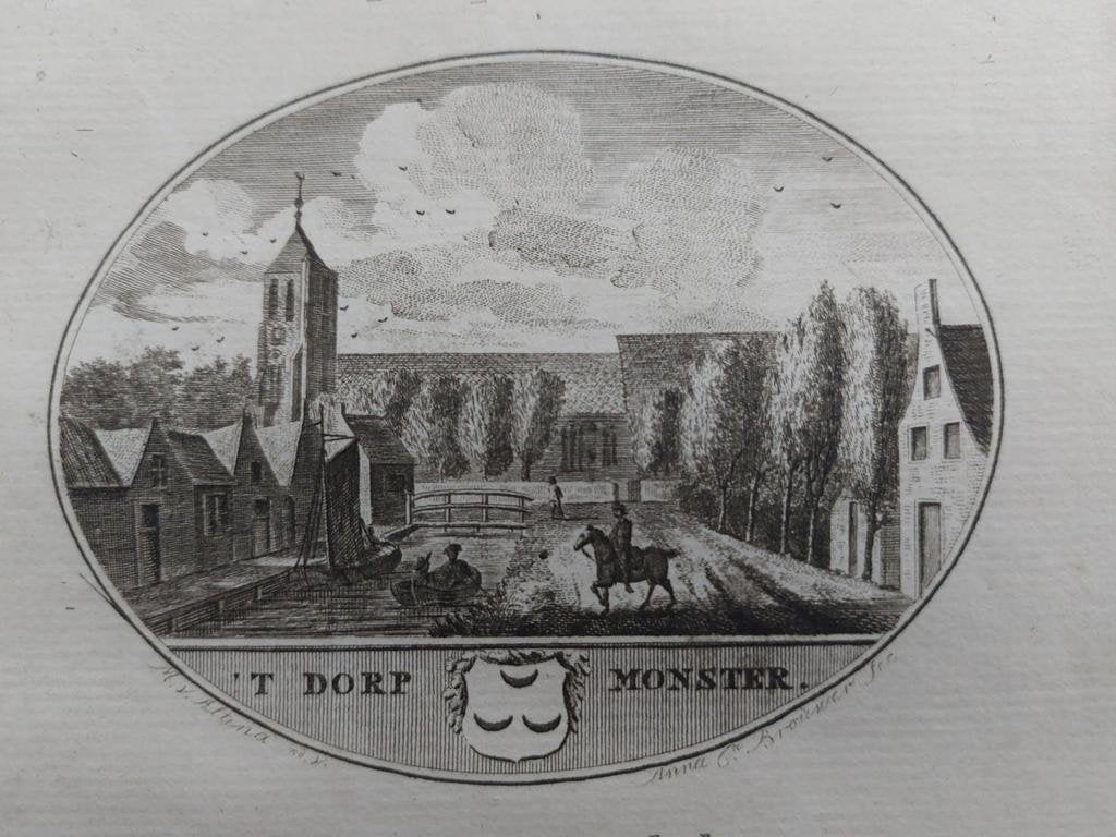 62 / Monster - Gravure uit 1793 door Oleffen & Bakker, Antiek en Kunst, Kunst | Etsen en Gravures, Ophalen of Verzenden
