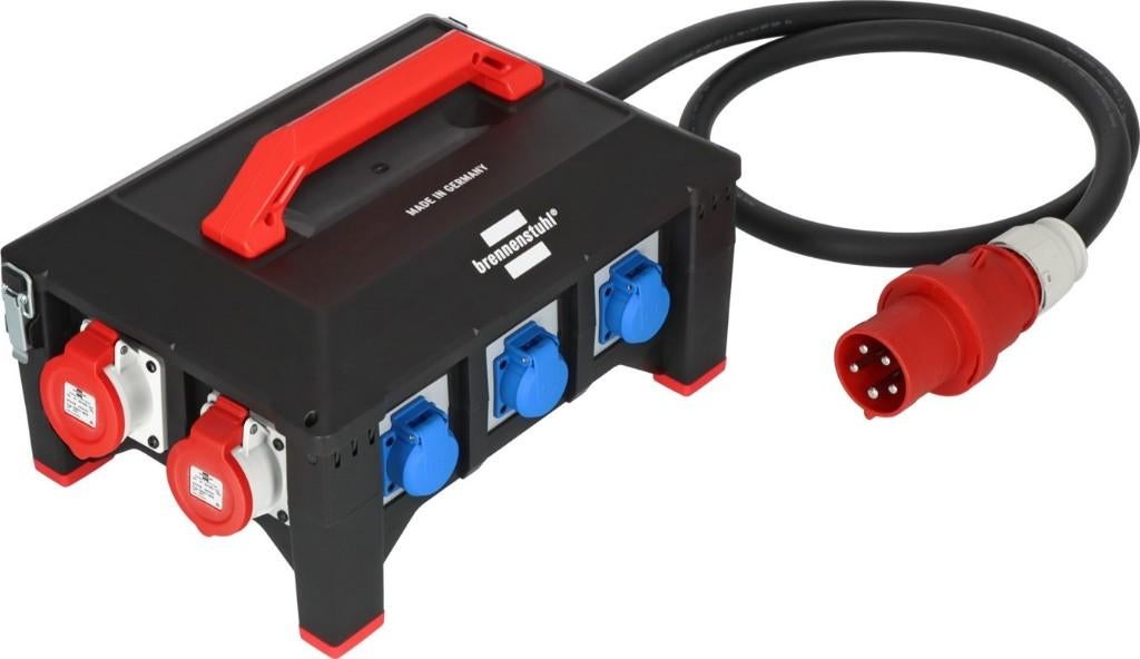 Stroomverdeler 2 meter 63A IP44 5x16mm² neopreen, Verzenden, Nieuw