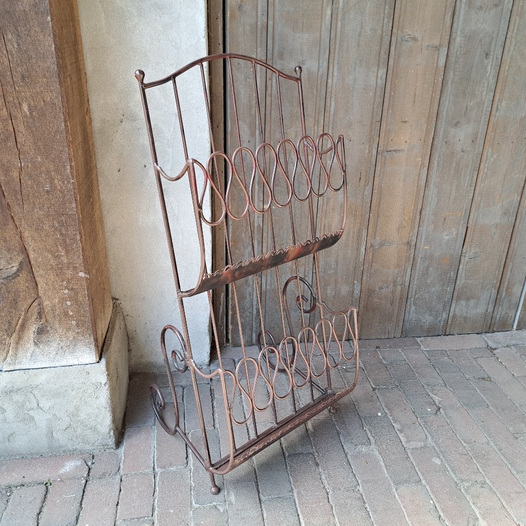 Metalen tijdschrijftenrek krantenbak rek magazines *Etage3*, ., Ophalen of Verzenden, Zo goed als nieuw, .