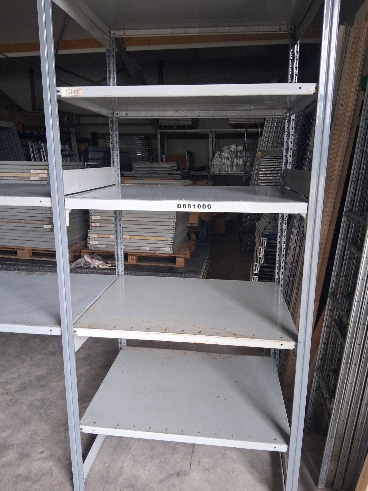 dexion stelling kasten legbordstelling, Ophalen