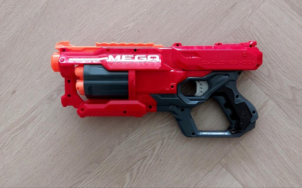 Nerf N-Strike Mega CycloneShock, Ophalen of Verzenden, Zo goed als nieuw, Jongen