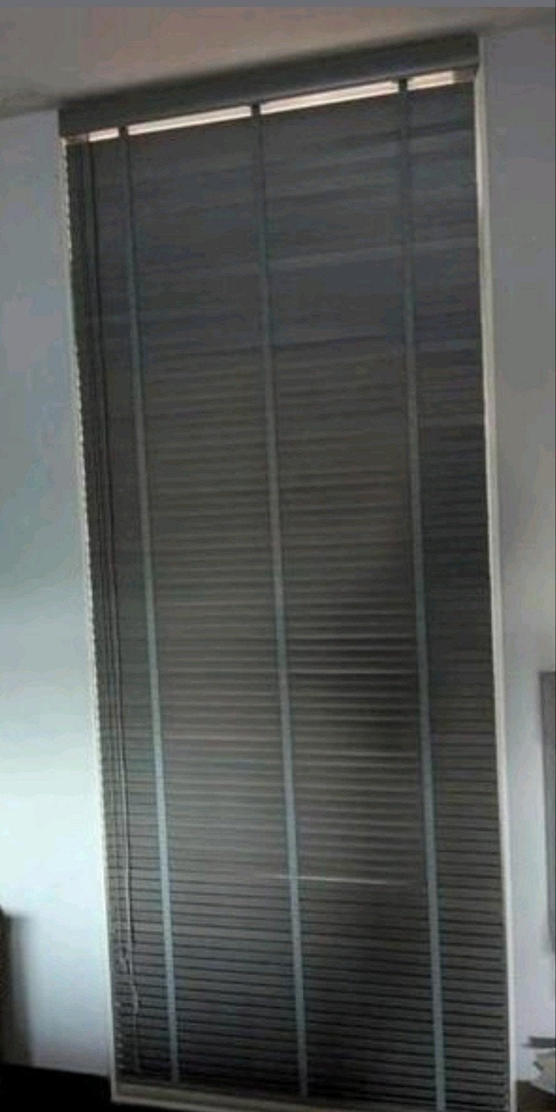 Grijze jaloezieën - Diverse maten beschikbaar, Jaloezie, 93 cm, Gebruikt, 243 cm