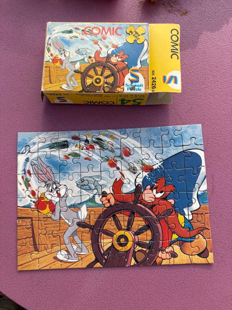 Vintage puzzeltje comic, Ophalen of Verzenden, Gebruikt