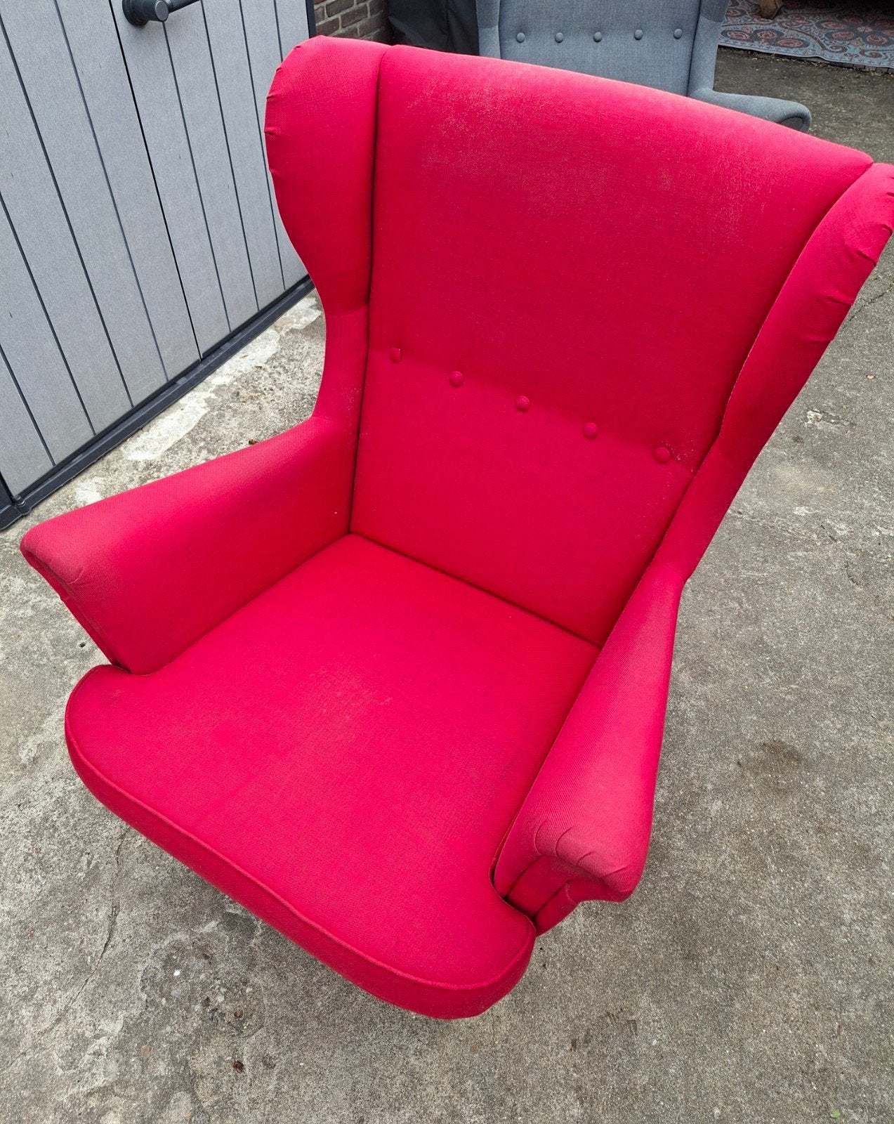 IKEA Strandmon fauteuil rood - Gratis, Ophalen, Modern, Comfortabel, Gebruikt, Rood