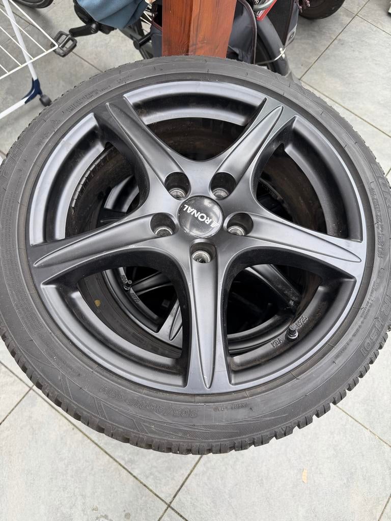 Eurowinter winterbanden met Ronal velgen 17 inch, Ophalen, Gebruikt, Banden en Velgen, 17 inch