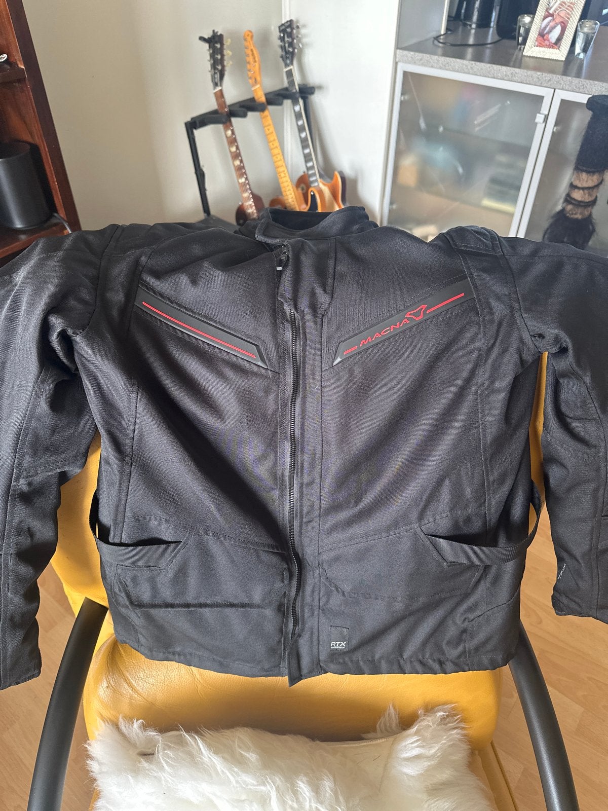 Macna motorjas met binnenjas - zo goed als nieuw, maat XL, Motoren, Ophalen of Verzenden, Tweedehands, Heren, Jas | textiel