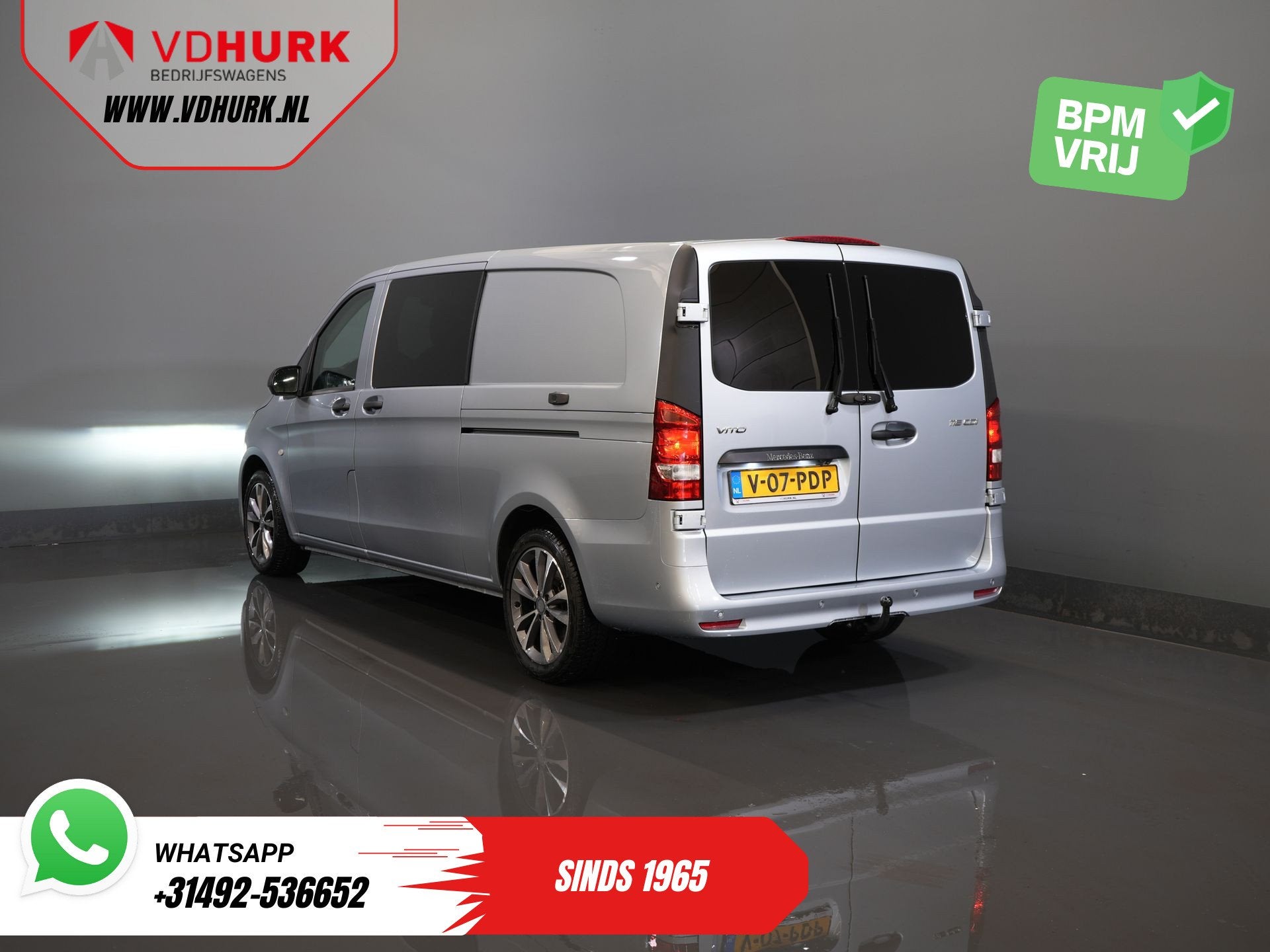 Mercedes-Benz Vito 116 CDI Aut. L3 DC Dubbel Cabine BPM VRIJ, Auto's, Automaat, 4 cilinders, 2500 kg, Bedrijf