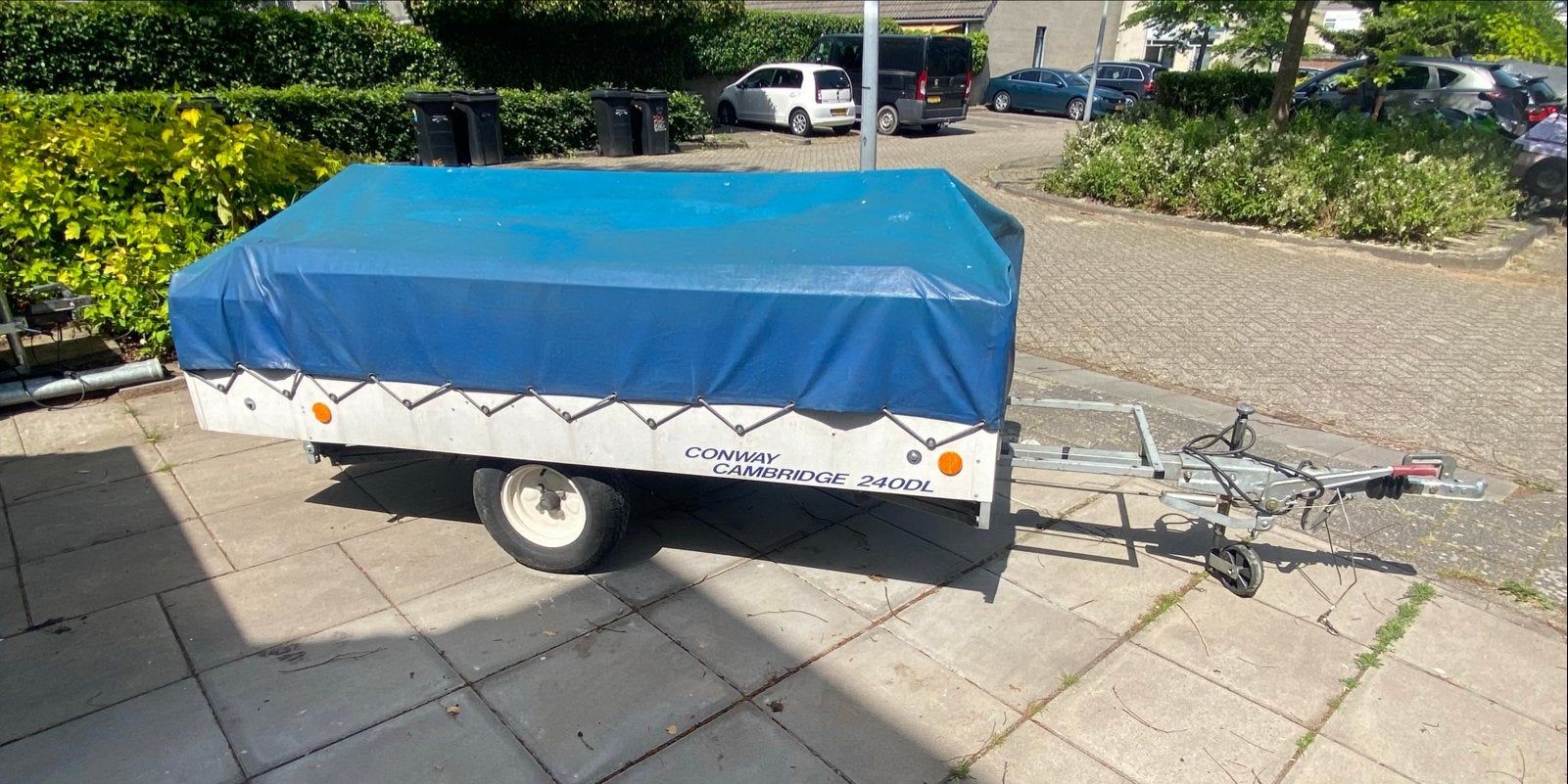 Conway Cambridge 240DL Aanhangwagen met huif en oplooprem, Auto diversen, Aanhangers en Bagagewagens, Ophalen, Gebruikt