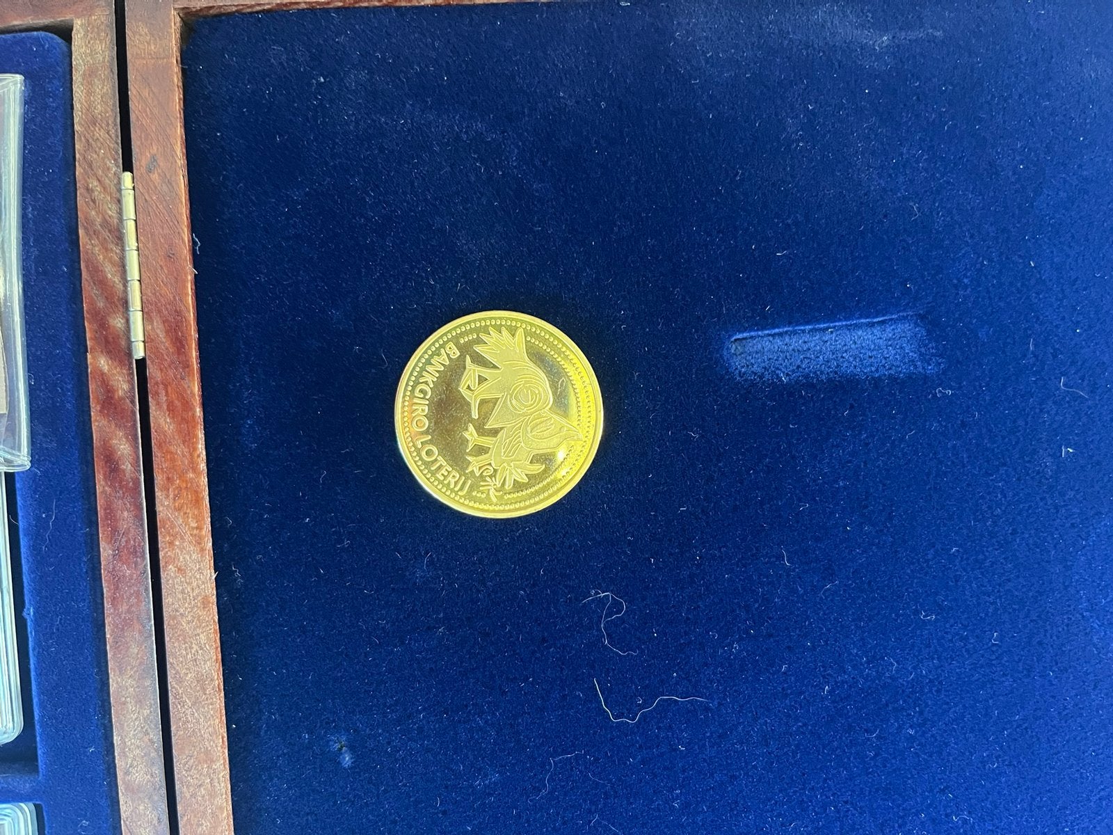 goudkleurige herdenkingspenning Bankgiroloterij, Overige landen, Losse munt, Goud, Overige waardes