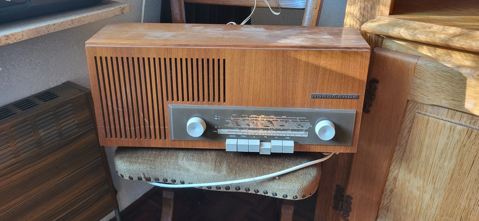 Vintage Nordmende Radio - Houten Behuizing, Ophalen, Gebruikt, Radio