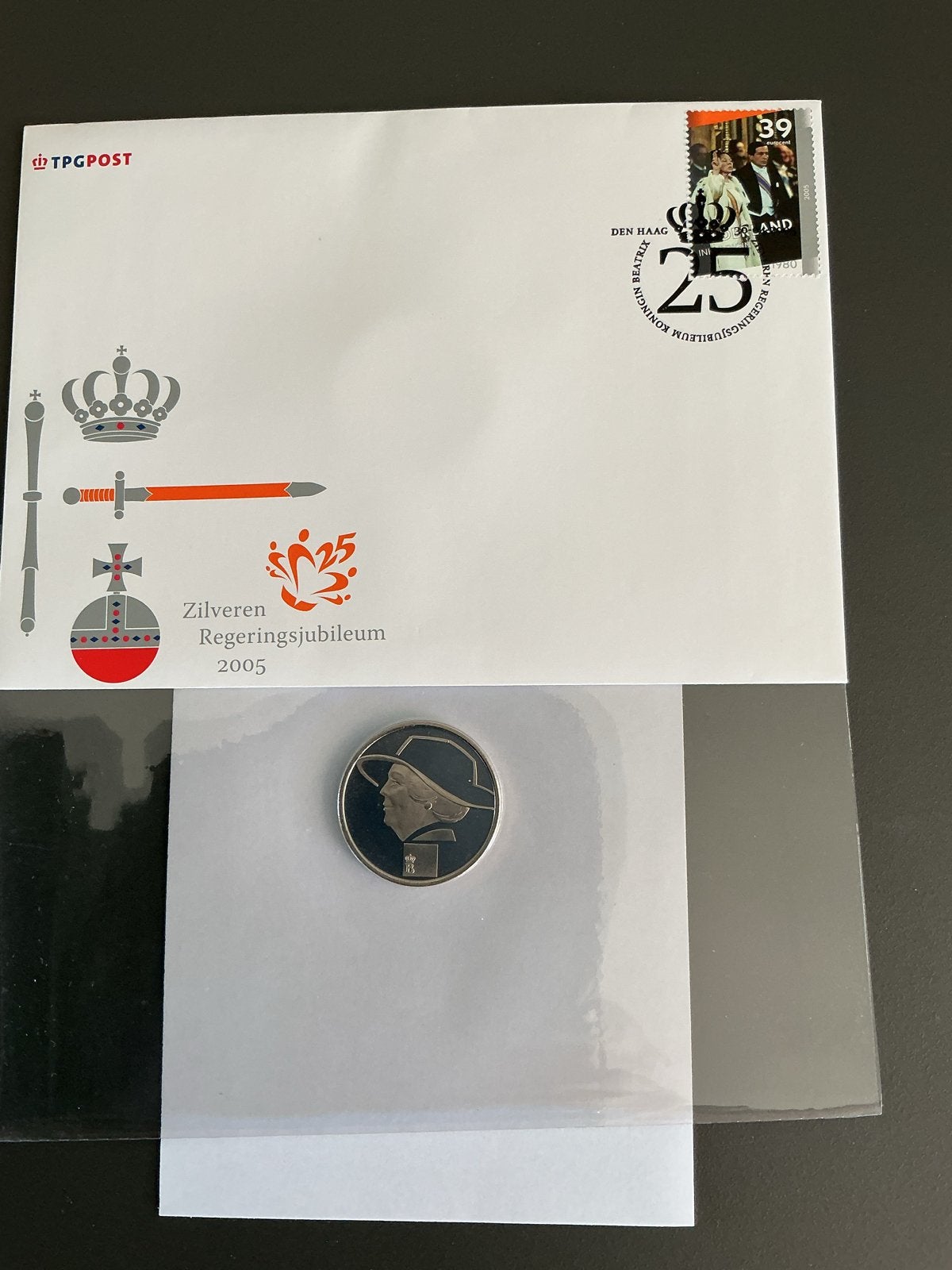 Zilveren Regeringsjubileum 2005 munt Koningin Beatrix, Setje, Koningin Beatrix, Zilver, Overige waardes