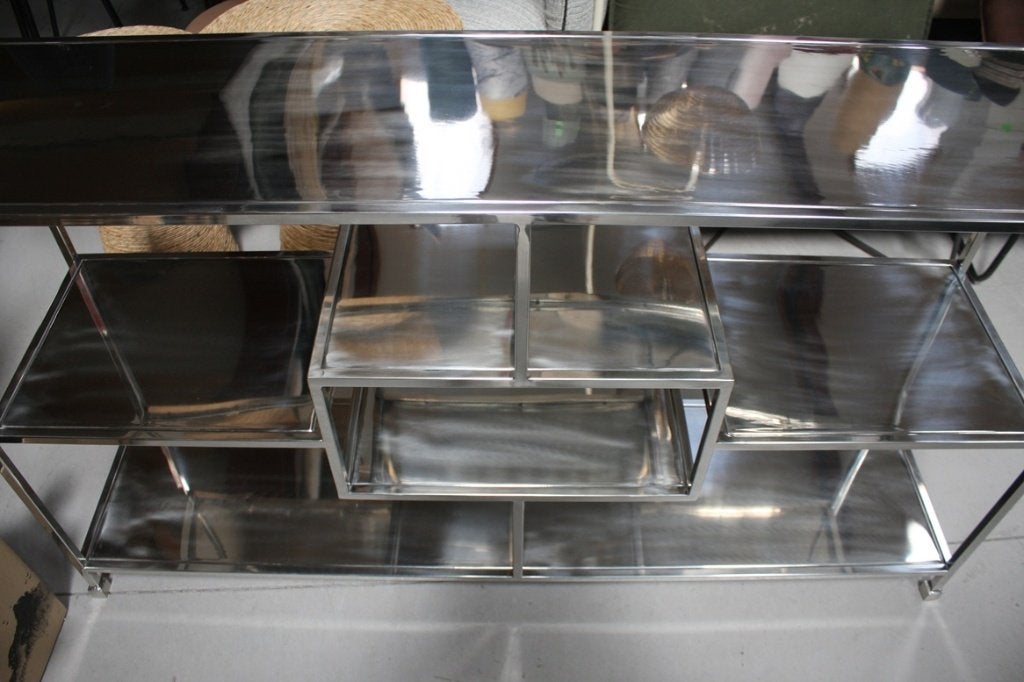 Stijlvolle open kast sidetable roomdivider dressoir metaal, Huis en Inrichting, Ophalen, Zo goed als nieuw