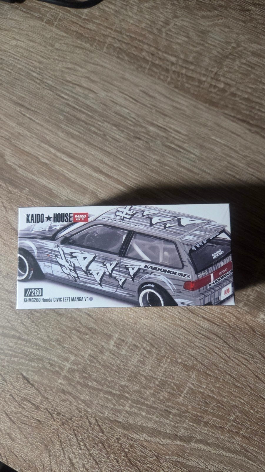 Kaido House Mini GT Honda Civic (EF) Manga V1, Hobby en Vrije tijd, Modelbouw | Auto's en Voertuigen, Overige merken, 1:50 of kleiner