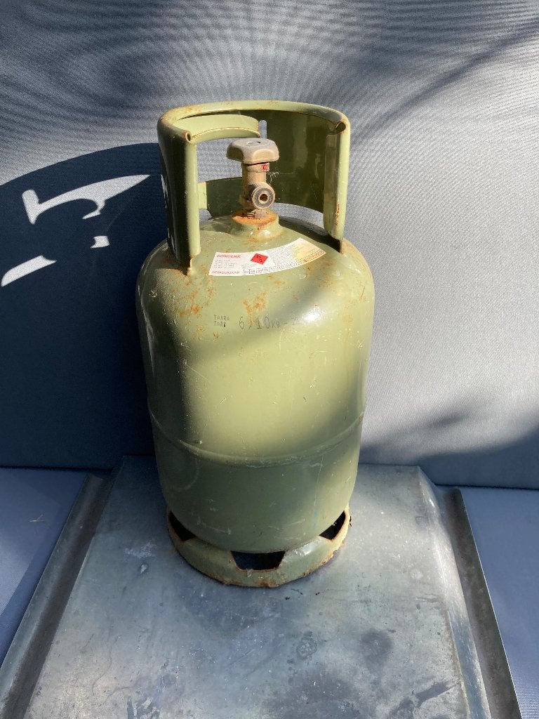 Gasfles GROEN (5 kg), Ophalen, Gebruikt