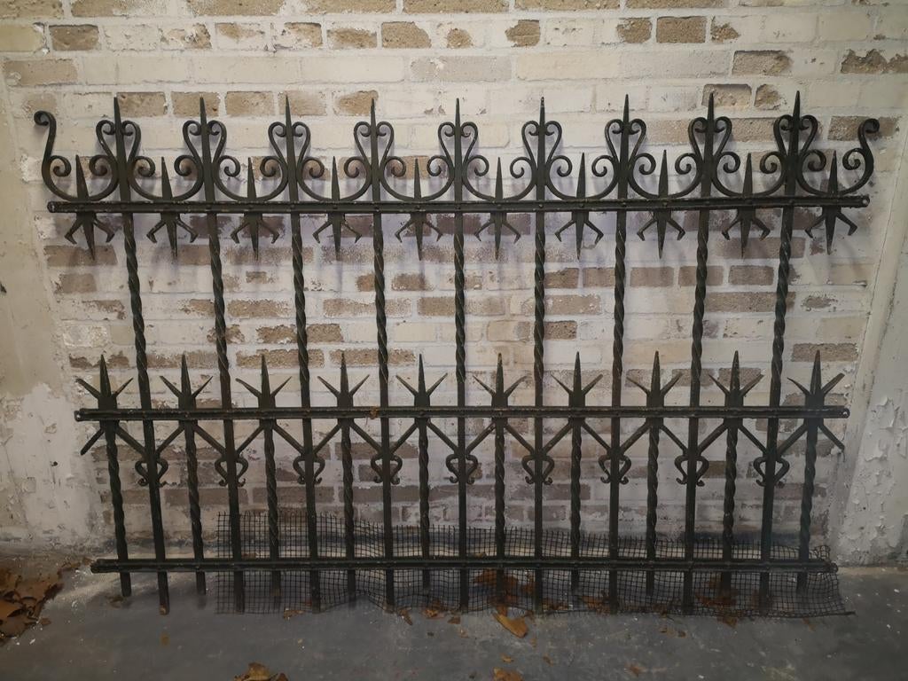 Oud smeedijzer hekwerk, Tuin en Terras, Tuinhekken en Hekwerk, Ophalen, Gebruikt, IJzer, Sierhekwerk