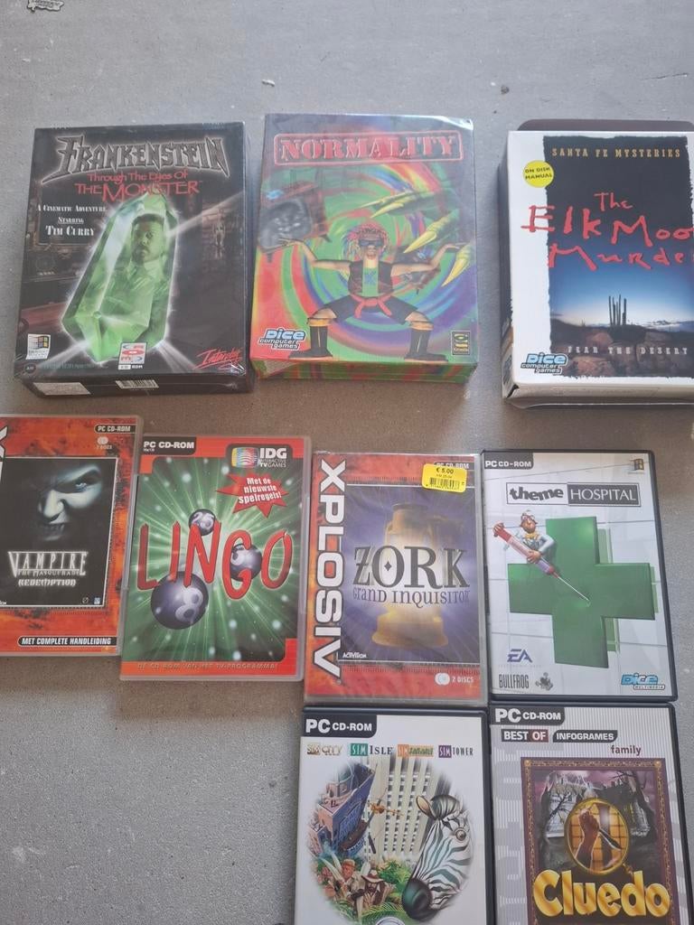 Diverse PC CD-ROM Spellen Collectie, Avontuur en Actie, Gebruikt, 1 speler, Ophalen of Verzenden