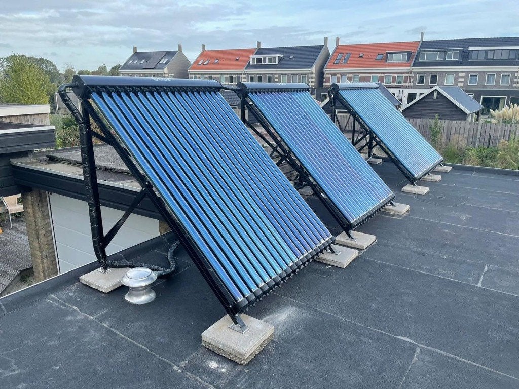 Zonneboiler met heatpipes | SUBSIDIE mogelijk, 100 liter of meer, Nieuw, Minder dan 3 jaar oud, Boiler
