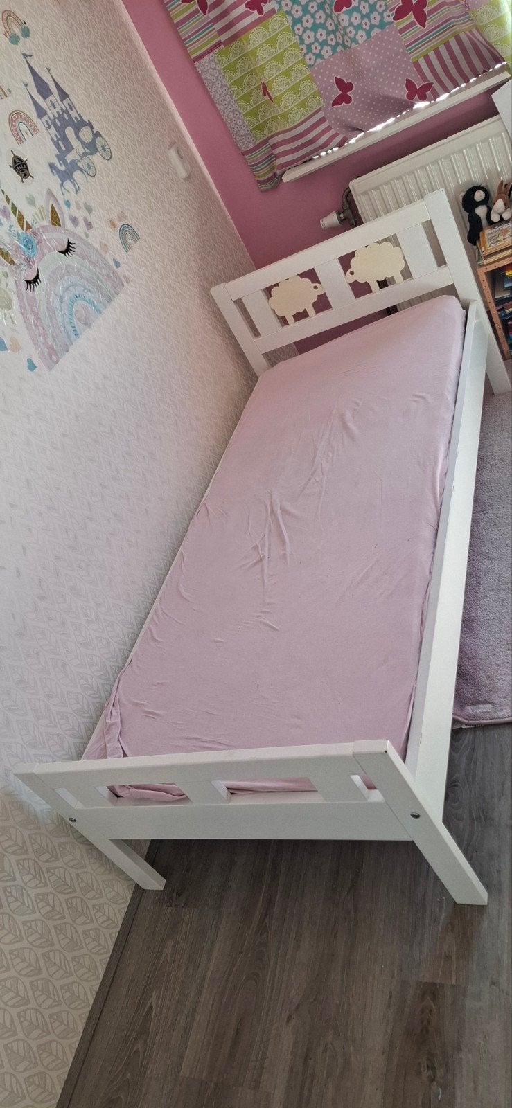 Ikea kritter, peuter/ kinder bed 70x160, Gebruikt, 70 tot 85 cm, 140 tot 160 cm, Ophalen