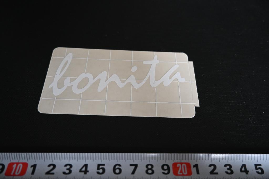 sticker transparant  BONITA, Verzamelen, Stickers, Zo goed als nieuw, Ophalen
